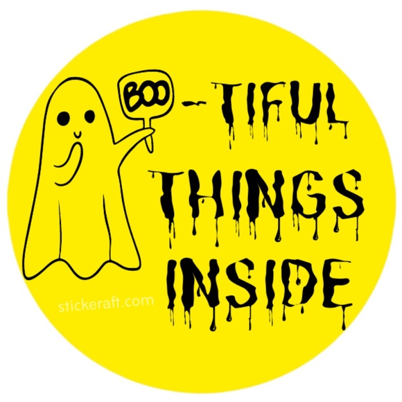 Bootiful Things Inside Stickers, Envelope Seals, Labels,13 colors to choose from - Picture 7 of 13